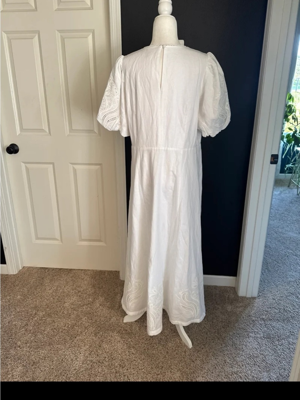 BODEN Empire Broderie Tea Dress in White size 14 - Picture 10 of 12